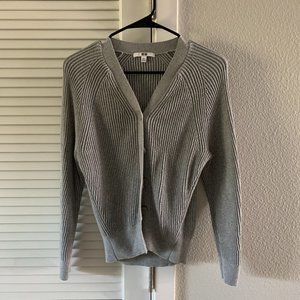 Uniqlo Women Sweater Cardigan, Grey, Size XS